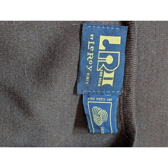 LeRoy Vintage Men's Brown V-Neck Vest Tank-Top Size M - Picture 2 of 5